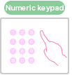 Numeric keypad